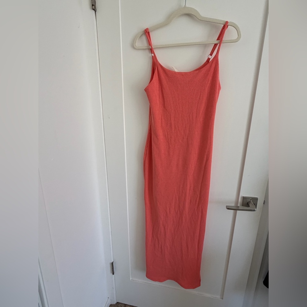 Tyche Coral Maxi Dress